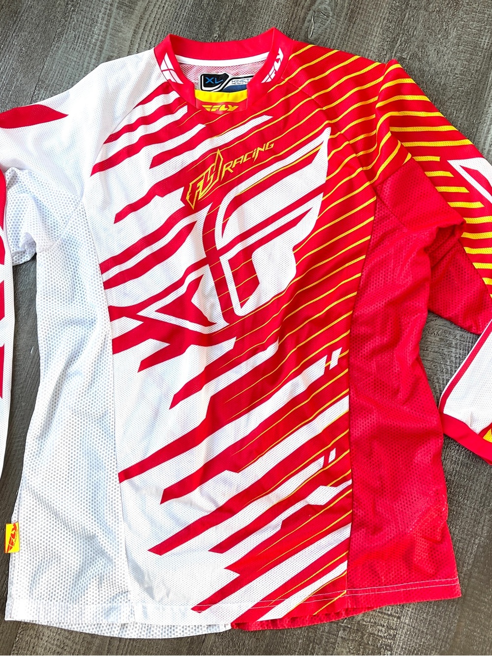 FLY RACING Jersey XL Red White Men’s Motocross Shirt